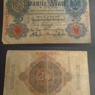 Banknote Deutsches Reich: 20 Mark 1910