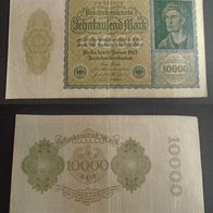 Banknote Deutsches Reich: 10000 Mark 1922 - Fast Bankfrisch