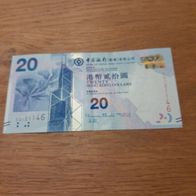Bank of China Hong Kong 20 Hong Kong Dollar 2015