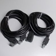 Anschlusskabel schwarz TAE-N auf Fax-Modem-Stecker - ca. 3m - 2 Stück NEU