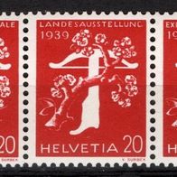 Schweiz Zusammendruck postfrisch/ Falz Michel Nr. W24
