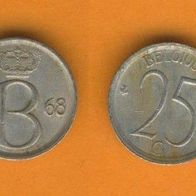 Belgien 25 Centimes 1968 Belgique