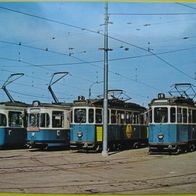 München - Straßenbahn - Betriebshof 1968 - Eisenbahn / Zug / Postkarte / Bayern - Neu