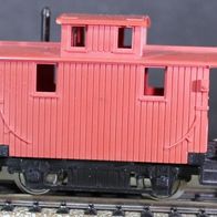 Fleischmann H0 2achsiger Caboose rot