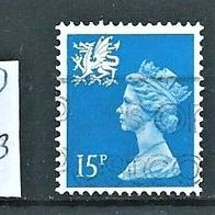 GB Wals 1989 " Qu. Elisabeth II Teil Satz Mi 52-54 Freimarken Gestempelt ° UK