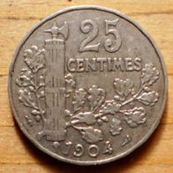 25 Centimes 1904 Frankreich