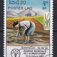 Laos, 1982, Mi. 580, FAO, Ernährung, Landwirtschaft, 1 Briefm., gest.