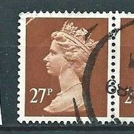 Großbritannien 1988/91 " Qu. Elisabeth II 2 Paare Mi 1166/1358 Freimarken Gestempelt