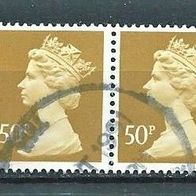 Großbritannien 1990 " Qu. Elisabeth II 2 Paare Mi 1265/1289 Freimarken Gestempelt GB