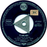 7"PRESLEY, Elvis · O Sole Mio (RAR 1960)
