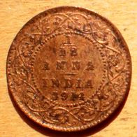 1/12 Anna 1914 Indien