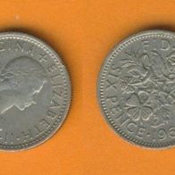 Großbritannien 6 Pence 1964