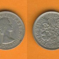 Großbritannien 6 Pence 1967