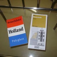 Holland Reiseführer Straßenkarte 70- er Jahre