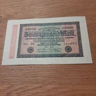 Reichsbanknote 20 000 Mark Berlin 20. Februar 1923