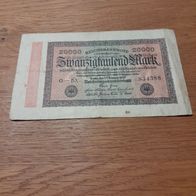 Reichsbanknote 20 000 Mark Berlin 20. Februar 1923 (1)