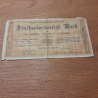 Reichsbanknote 500 000 Mark Dresden 1. August 1923 3 (1)