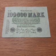 Reichsbanknote 100 000 Mark Berlin den 25. Juli 1293