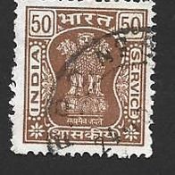 Indien Dienstmarke " Asoka Säule " Michelnr. 173 o