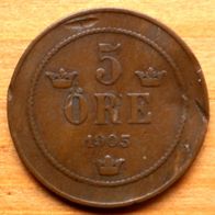 5 Öre 1905 Schweden