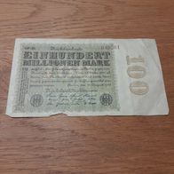 Reichsbanknote Einhundert Millionen Mark 1923