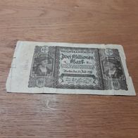 Reichsbanknote 2 Million Mark Berlin 23. Juli 1923