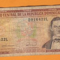 Banknote Dominikanische Republik 5 Peso
