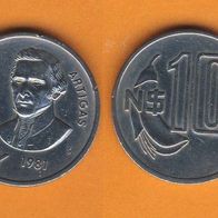 Uruguay 10 Nuevos Pesos 1981