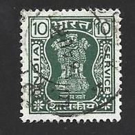 Indien Dienstmarke " Asoka Säule " Michelnr. 176 o