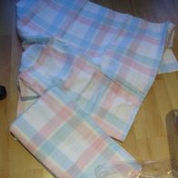 Vintage Flanell Bett Laken 2x 150 x 250 pastellfarben