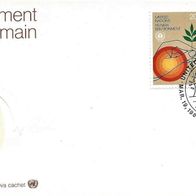 UN 1982 New York " Human Environment Mi.394 & 395 FDC 19.3.82 UNO