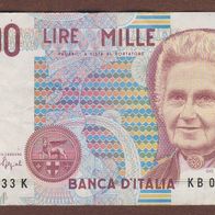 Banknote Banca D Italia 1000 Lire Mille