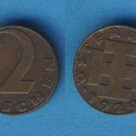 Österreich 2 Groschen 1929