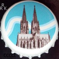 Gaffel Wiess mit Dom Köln Bier Brauerei Kronkorken Kronenkorken Kirche