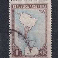 Argentinien, 1951, Mi. 583, Landkarte, 1 Briefm., gest.