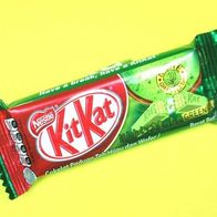 Nestlé KitKat Green Tea 17g MHD 07/2018 Made in Indonesia für Sammler Grüner Tea