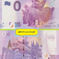 0 Euro Schein Parc Zoologique de Paris UEBR 2017-3 Big Ben ausverkauft Nr 4318