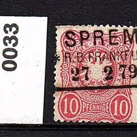 Dr005 Deutsches Reich Mi. Nr. 33 (3) Reichsadler o <