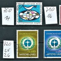 UN 1970-71-72 Genf Lot 2 + 1 Satz " Mi.14/16 & 25,26 Gestempelt ° UNO V. Nationen