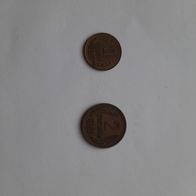 Bulgarien - Kursmünzen Stotinka / Stotinki: 1 (1962); 2 (1962)