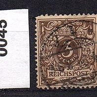 Dr028 Deutsches Reich Mi. Nr. 45 (1) Wertziffer o <