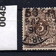 Dr030 Deutsches Reich Mi. Nr. 45 (3) Wertziffer o <