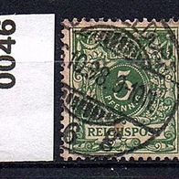 Dr035 Deutsches Reich Mi. Nr. 46 (2) Wertziffer o <