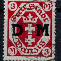 Danzig Dienst Michel-Nr. 23 Vollstempel