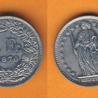 Schweiz 1 Franken 1970