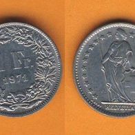 Schweiz 1 Franken 1971