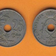 Belgien 25 Centimes 1922 Belgie