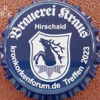 Brauerei Kraus Hirschaid KKFT 2023 Bier Kronkorken KK-Forum-Serie in neu + unbenutzt