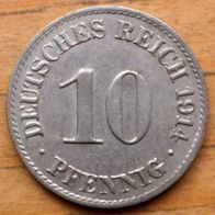 10 Pfennig 1914 A