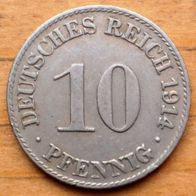 10 Pfennig 1914 D